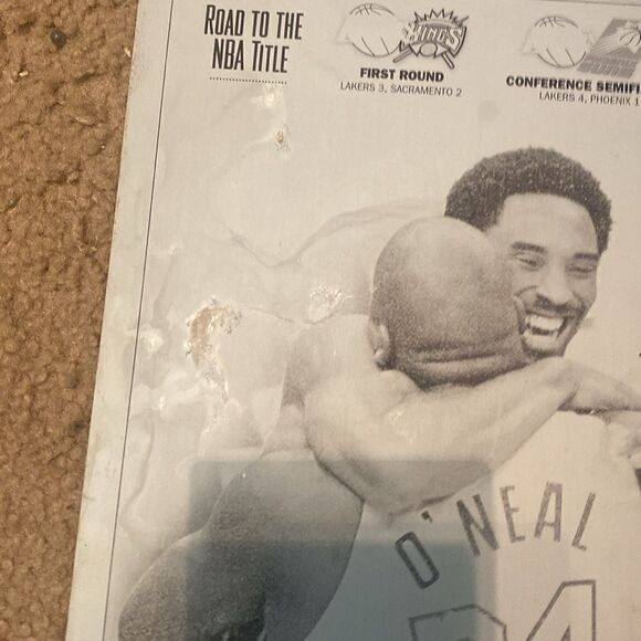 Rare Vintage LA Times Printing Plate Reign Men Lakers Commemorative June 13 '02 - Picture 7 of 7